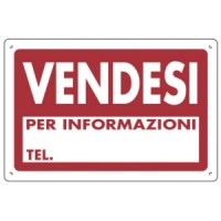 CARTELLO POLIONDA MM.600X400 VENDESI X INFO TEL.