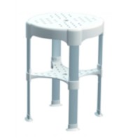 SGABELLO REGOLABILE DA DOCCIA CM.40/55 BIANCO ART.PR-STA-PP-BX