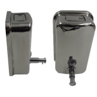 DISPENSER SAPONE A PULSANTE ML.800 STEEL INOX LUCIDO