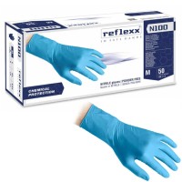 GUANTI NITRILE SPESSORATI MM.0,20 TG.L PZ.50 ART.N100