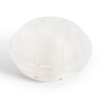 FERMAPORTA TONDO ADESIVO MACADOOR TRASPARENTE MM.34-25 PZ.4
