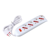 MULTIPRESA EMILIA SMART 4 POSTI BIANCA CON INTERRUTTORE E LIMITATORE RS94060T