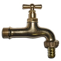 RUBINETTO PESANTE PORTAGOMMA 3/4 OTTONE LUCIDO